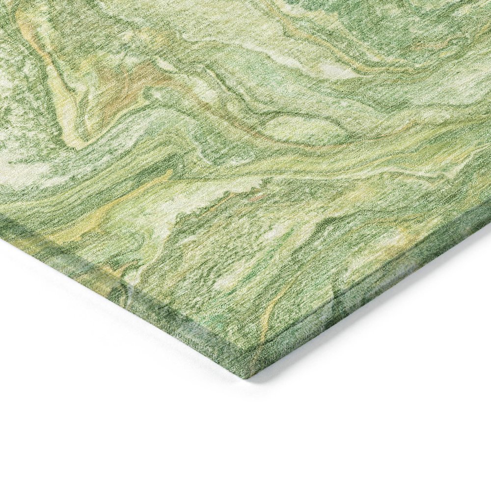 Machine Washable Indoor/Outdoor Chantille ACN2017 Green 8' x 10' Rug