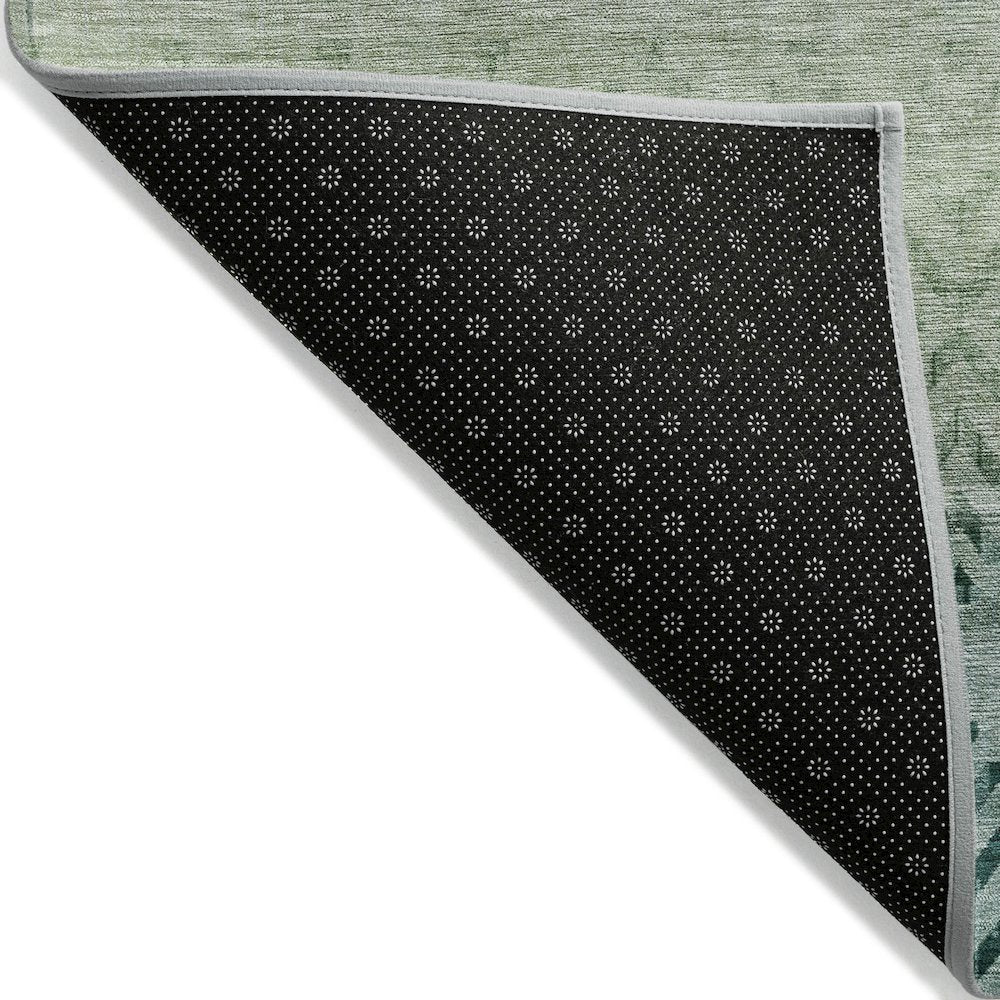 Machine Washable Indoor/Outdoor Chantille ACN2042 Teal 8' x 10' Rug