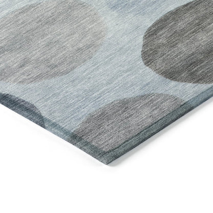 Machine Washable Indoor/Outdoor Chantille ACN2062 Blue 8' x 10' Rug