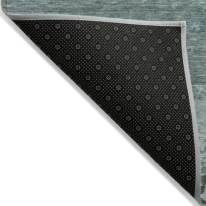 Machine Washable Indoor/Outdoor Chantille ACN2071 Teal 8' x 10' Rug