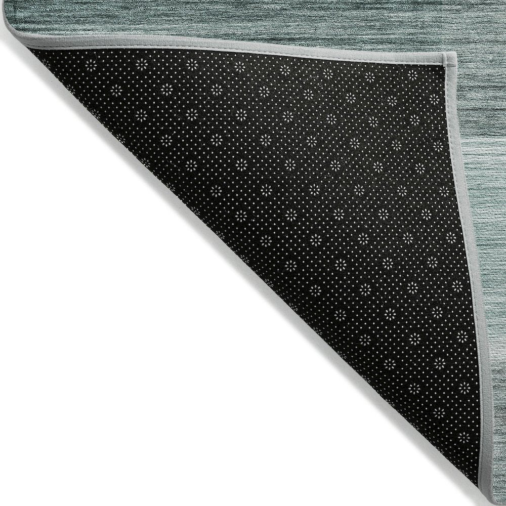 Machine Washable Indoor/Outdoor Chantille ACN2082 Teal 8' x 10' Rug