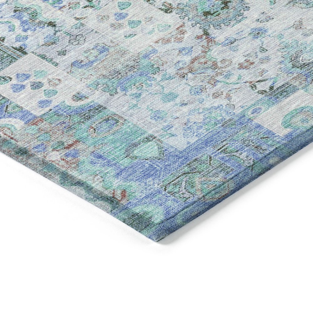 Machine Washable Indoor/Outdoor Chantille ACN2099 Blue 8' x 10' Rug