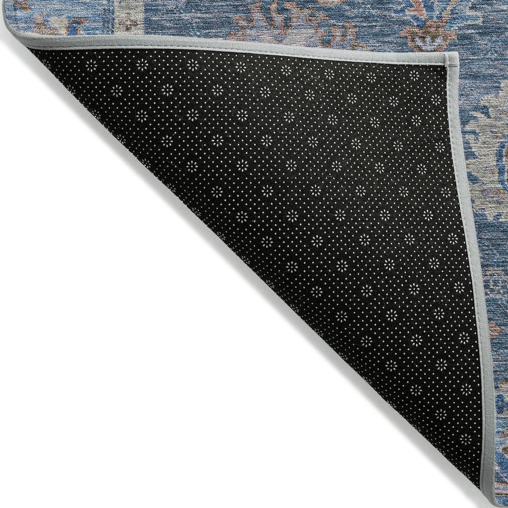 Machine Washable Indoor/Outdoor Chantille ACN2104 Blue 8' x 10' Rug