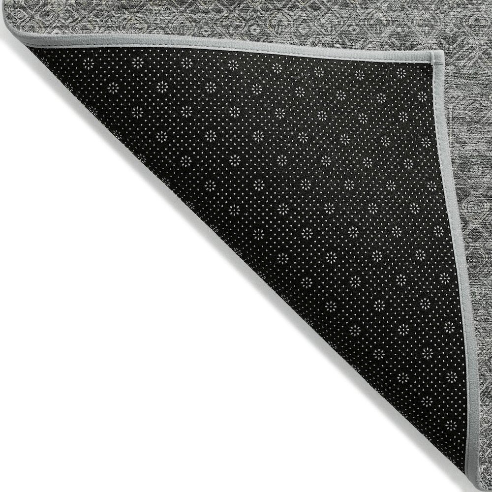 Machine Washable Indoor/Outdoor Chantille ACN2105 Pewter 8' x 10' Rug