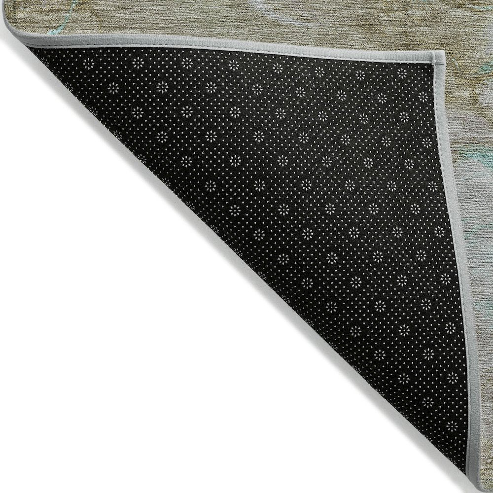 Machine Washable Indoor/Outdoor Chantille ACN2110 Teal 8' x 10' Rug