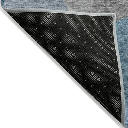 Machine Washable Indoor/Outdoor Chantille ACN2121 Denim 8' x 10' Rug