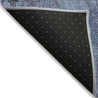 Machine Washable Indoor/Outdoor Chantille ACN2128 Blue 8' x 10' Rug