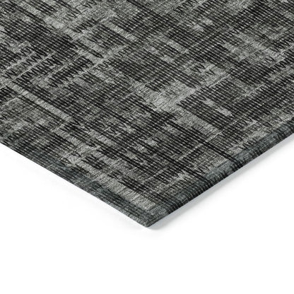 Machine Washable Indoor/Outdoor Chantille ACN2130 Charcoal 8' x 10' Rug