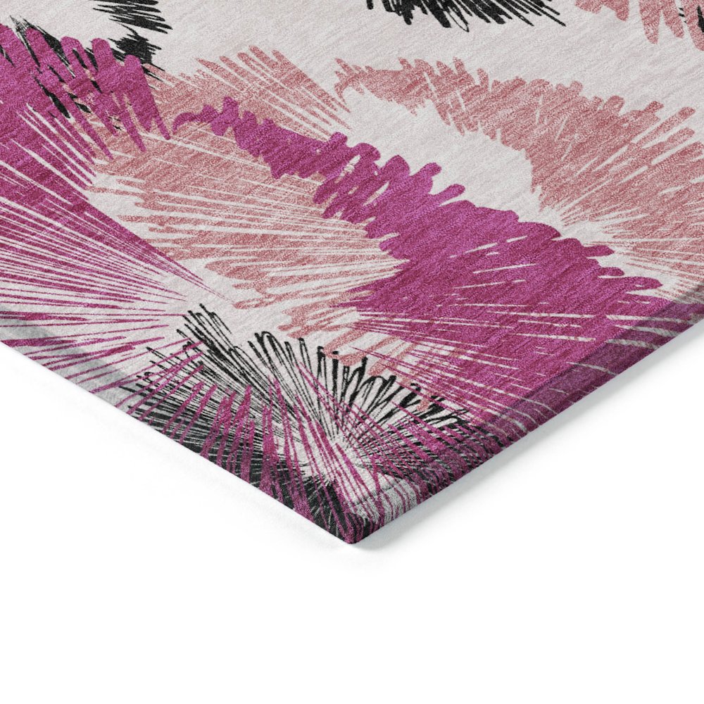 Machine Washable Indoor/Outdoor Chantille ACN2132 Pink 8' x 10' Rug