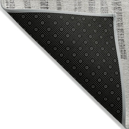 Machine Washable Indoor/Outdoor Chantille ACN2135 Gray 8' x 10' Rug