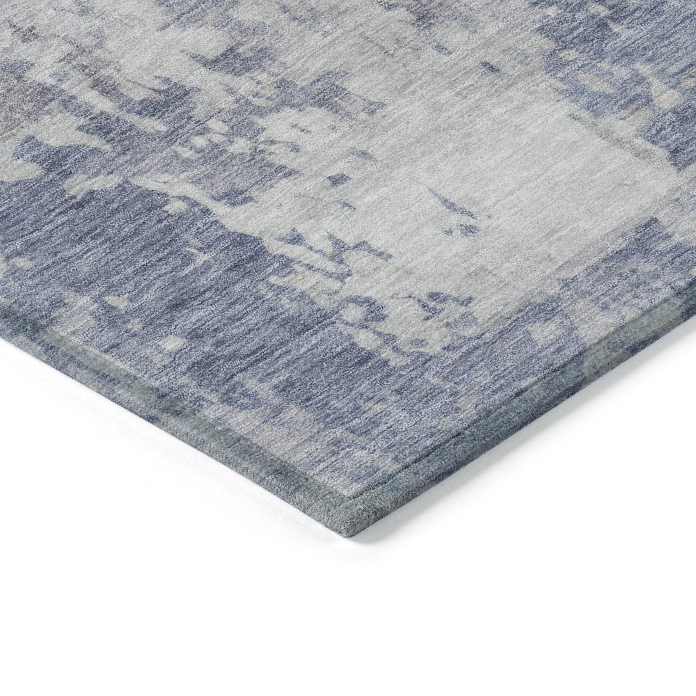 Machine Washable Indoor/Outdoor Chantille ACN2142 Denim 8' x 10' Rug