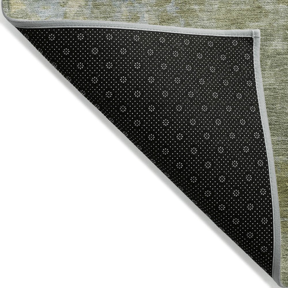 Machine Washable Indoor/Outdoor Chantille ACN2143 Green 8' x 10' Rug