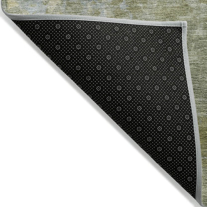 Machine Washable Indoor/Outdoor Chantille ACN2143 Green 8' x 10' Rug