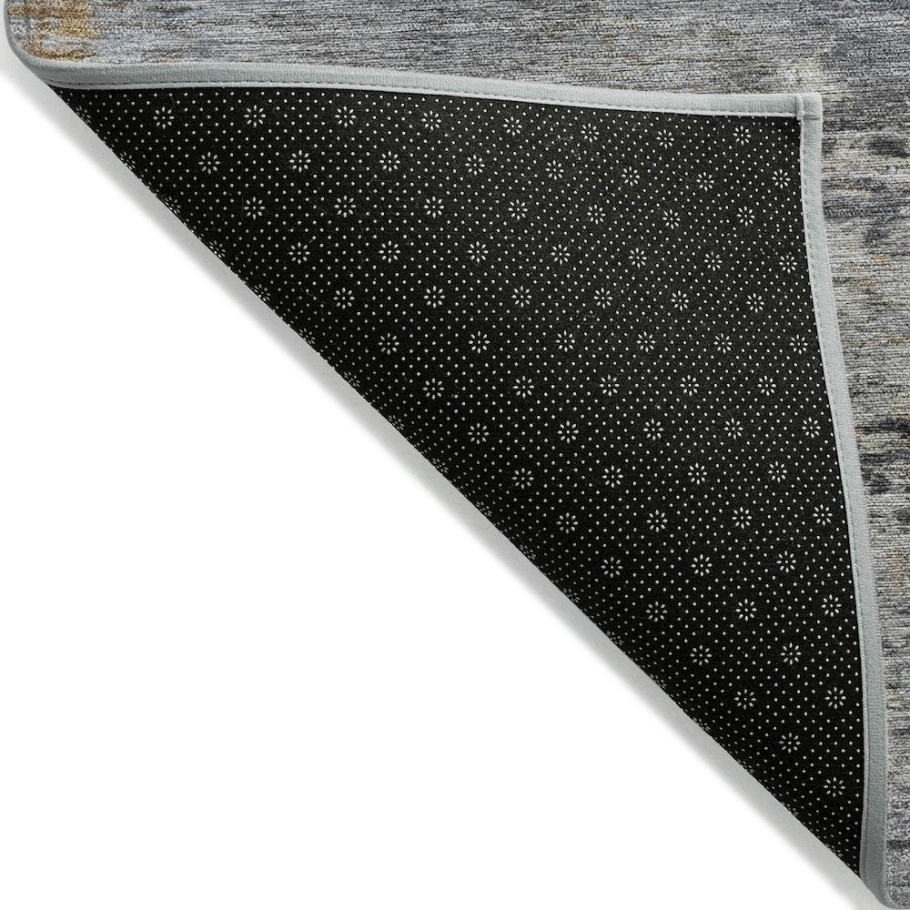 Machine Washable Indoor/Outdoor Chantille ACN2146 Gray 8' x 10' Rug