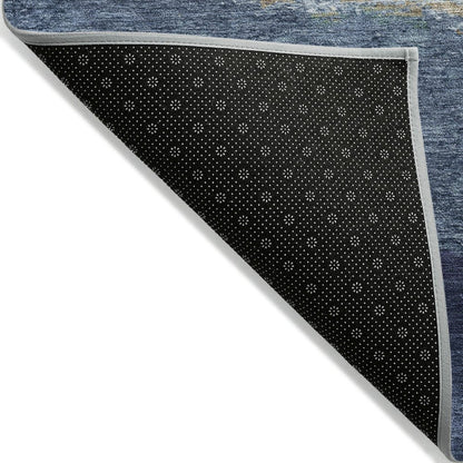 Machine Washable Indoor/Outdoor Chantille ACN2169 Denim 8' x 10' Rug