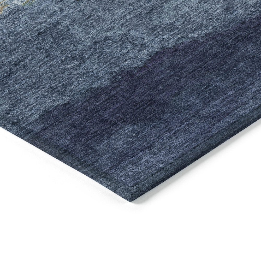 Machine Washable Indoor/Outdoor Chantille ACN2169 Denim 8' x 10' Rug