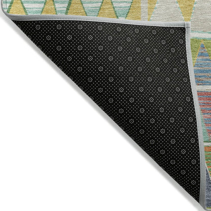 Machine Washable Indoor/Outdoor Chantille ACN2205 Beige 8' x 10' Rug
