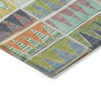 Machine Washable Indoor/Outdoor Chantille ACN2205 Beige 8' x 10' Rug