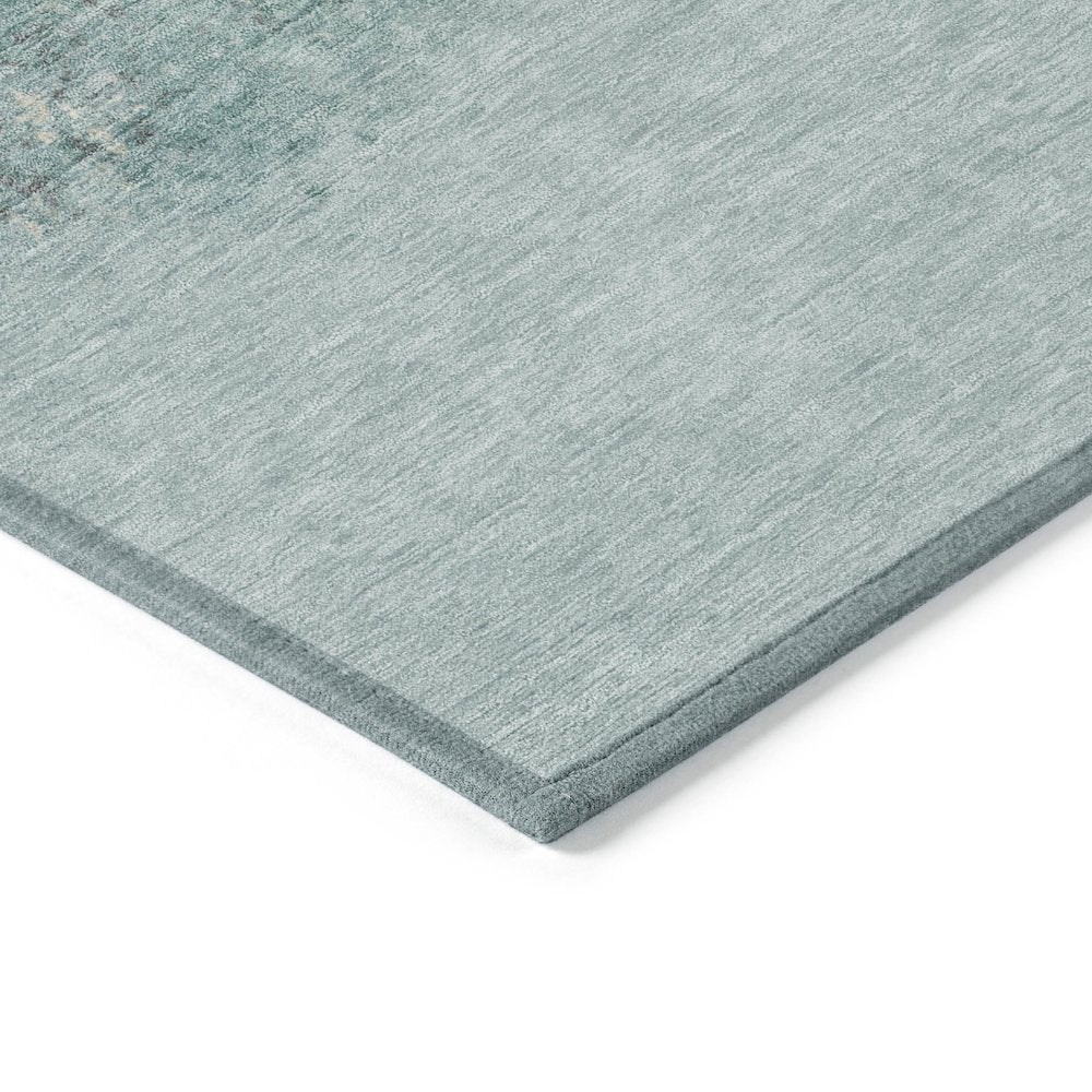 Machine Washable Indoor/Outdoor Chantille ACN2214 Teal 8' x 10' Rug