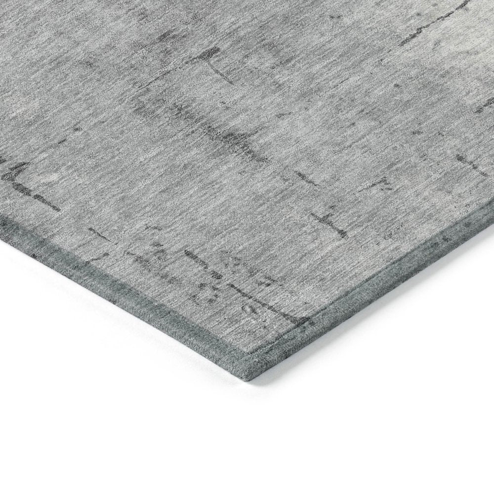 Machine Washable Indoor/Outdoor Chantille ACN2215 Gray 8' x 10' Rug