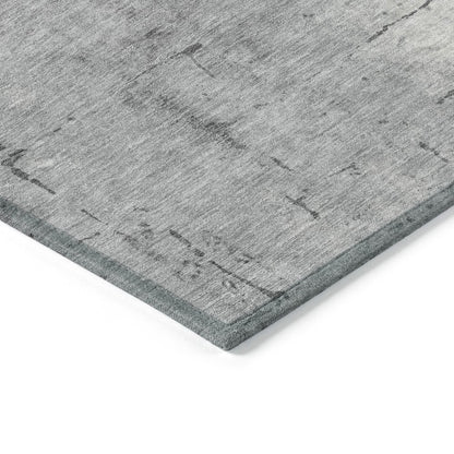 Machine Washable Indoor/Outdoor Chantille ACN2215 Gray 8' x 10' Rug