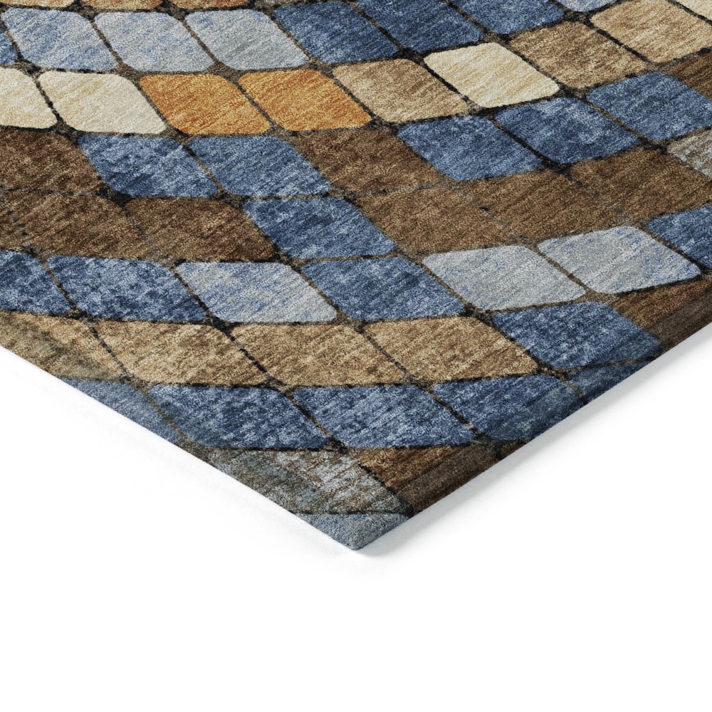 Machine Washable Indoor/Outdoor Chantille ACN2216 Denim 8' x 10' Rug