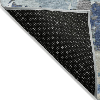 Machine Washable Indoor/Outdoor Chantille ACN2217 Denim 8' x 10' Rug