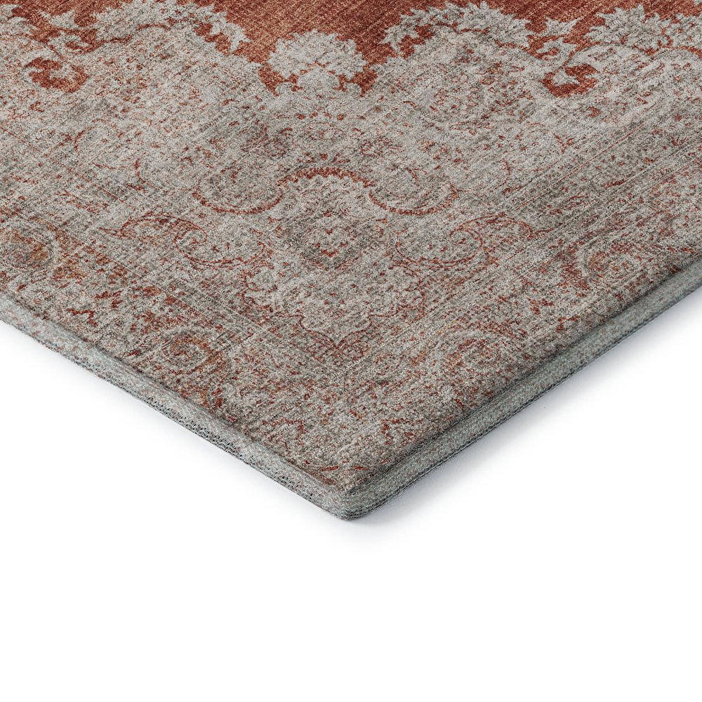 Premium Machine Washable Mayfield AMF1003 Rust 8' x 10' Rug