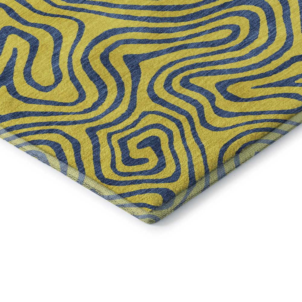Premium Machine Washable Mayfield AMF1031 Yellow 8' x 10' Rug