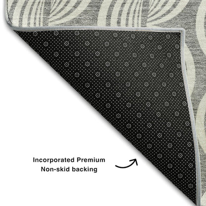 Premium Machine Washable Mayfield AMF1055 Gray 8' x 10' Rug