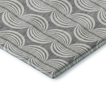 Premium Machine Washable Mayfield AMF1055 Gray 8' x 10' Rug