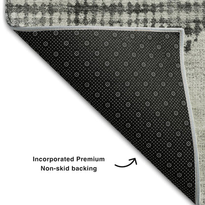 Premium Machine Washable Mayfield AMF1065 Gray 8' x 10' Rug