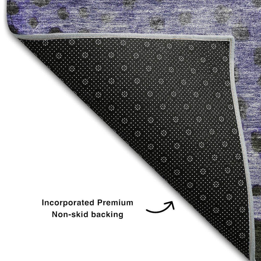 Premium Machine Washable Mayfield AMF1074 Purple 8' x 10' Rug