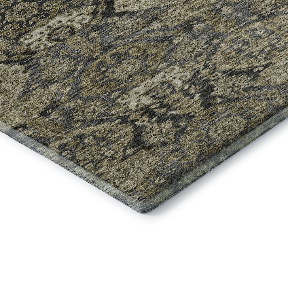 Premium Machine Washable Mayfield AMF1084 Charcoal 8' x 10' Rug