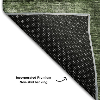 Premium Machine Washable Mayfield AMF1114 Fern 8' x 10' Rug