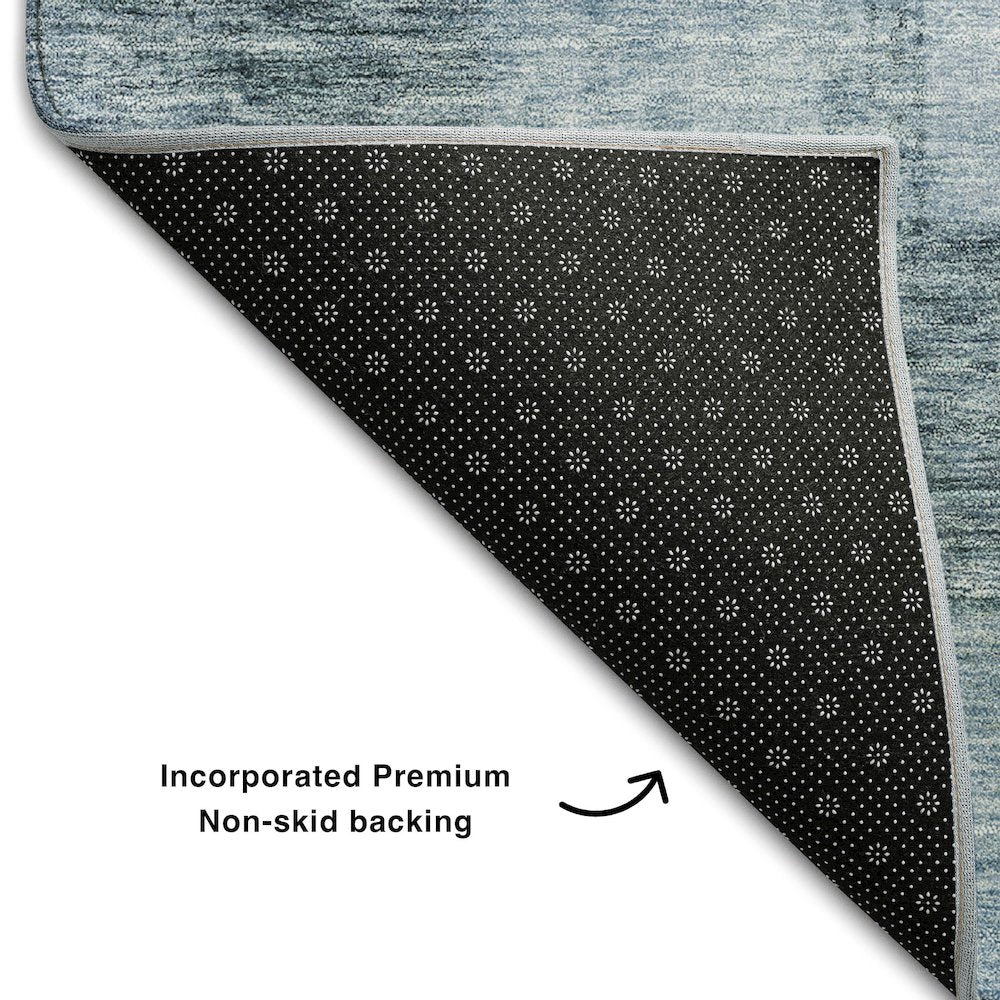 Premium Machine Washable Mayfield AMF1139 Denim 8' x 10' Rug