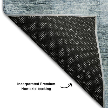 Premium Machine Washable Mayfield AMF1139 Denim 8' x 10' Rug