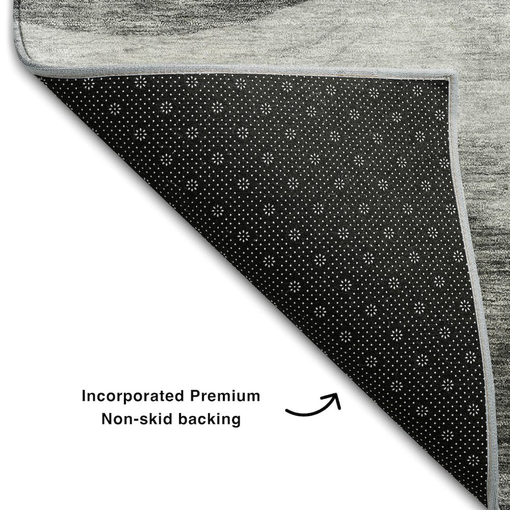 Premium Machine Washable Mayfield AMF1141 Gray 8' x 10' Rug