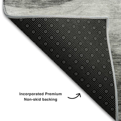 Premium Machine Washable Mayfield AMF1141 Gray 8' x 10' Rug