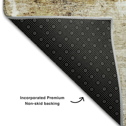 Premium Machine Washable Mayfield AMF1199 Taupe 8' x 10' Rug