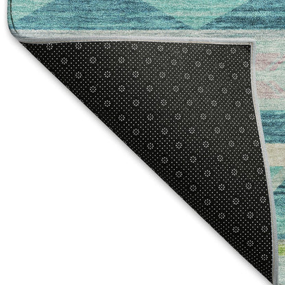 Premium Machine Washable Mayfield  Peacock 8' x 10' Rug
