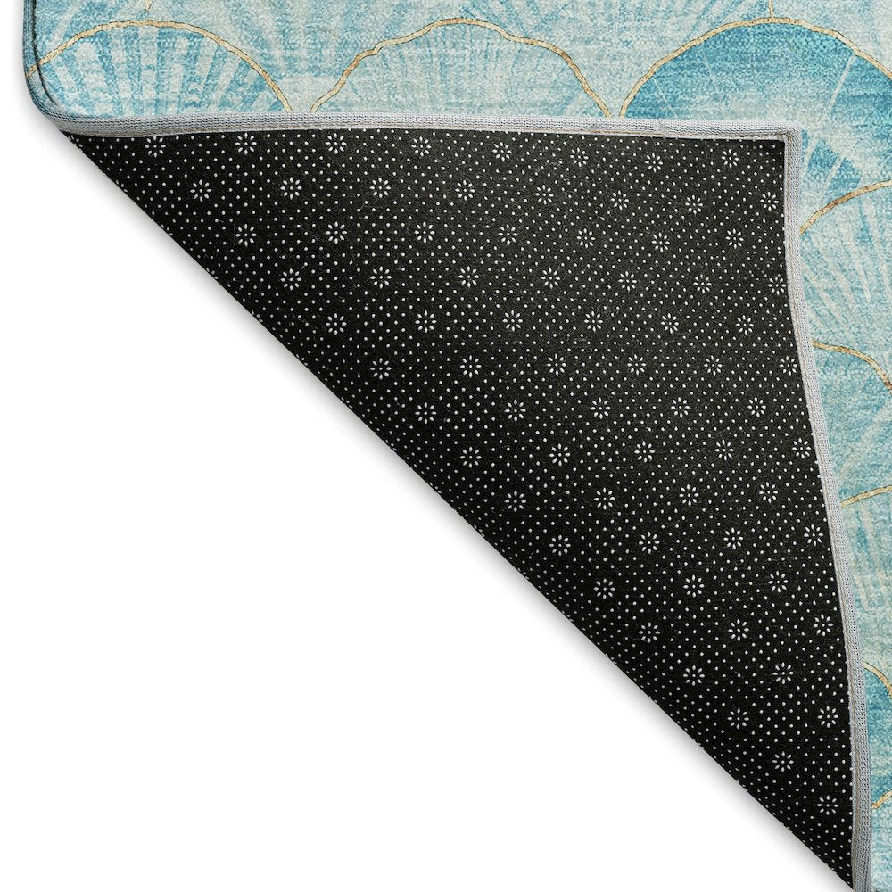 Premium Machine Washable Mayfield  Aqua 8' x 10' Rug