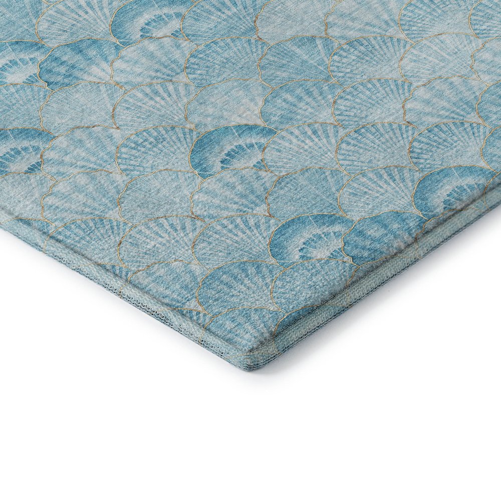Premium Machine Washable Mayfield  Aqua 8' x 10' Rug