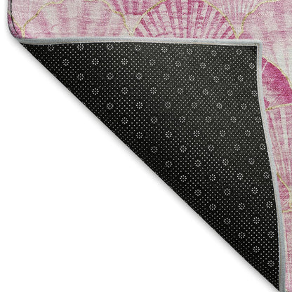 Premium Machine Washable Mayfield  Pink 8' x 10' Rug