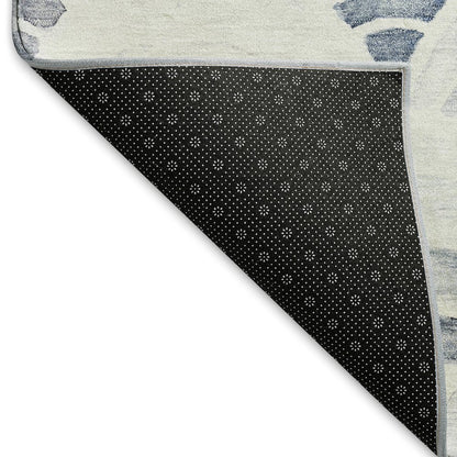 Premium Machine Washable Mayfield  Blue 8' x 10' Rug