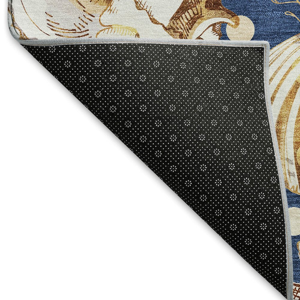 Premium Machine Washable Mayfield  Blue 8' x 10' Rug