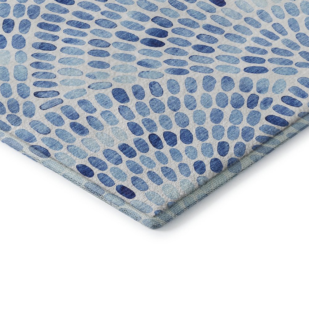 Premium Machine Washable Mayfield  Blue 8' x 10' Rug