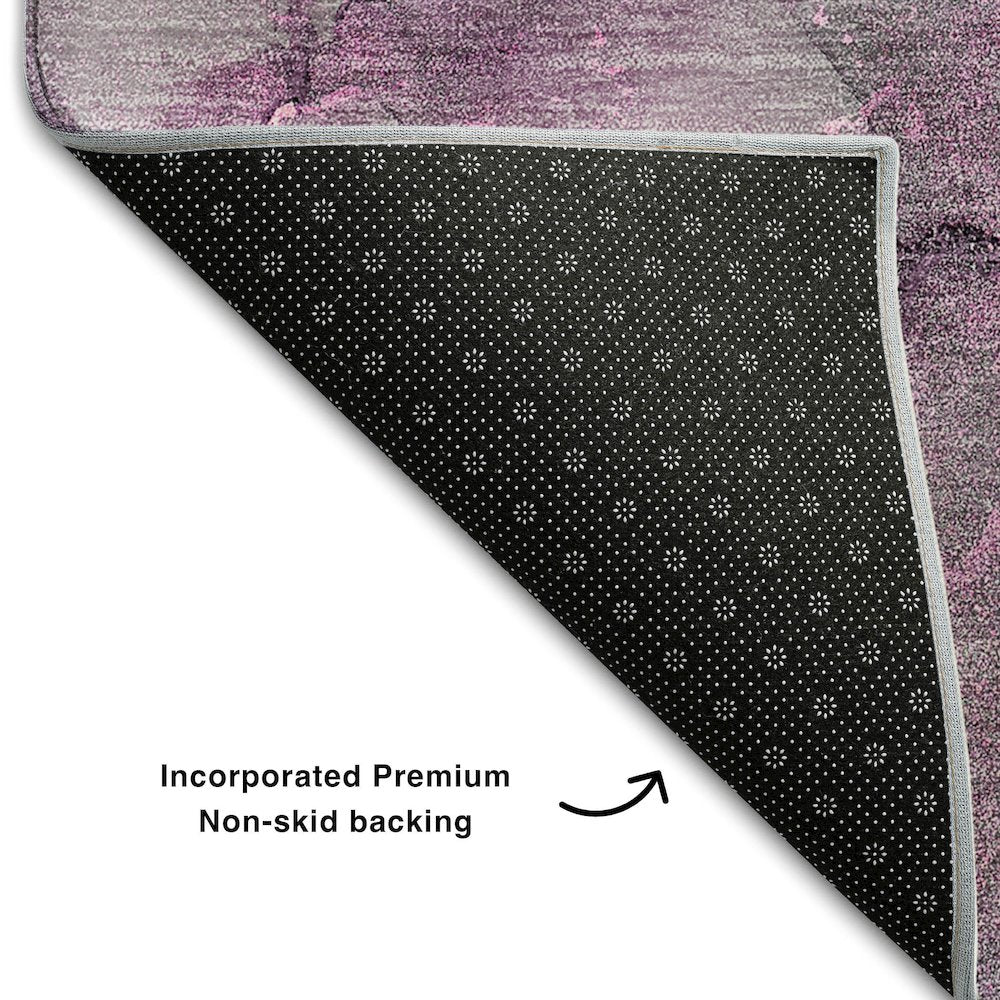 Premium Machine Washable Mayfield  Pink 8' x 10' Rug