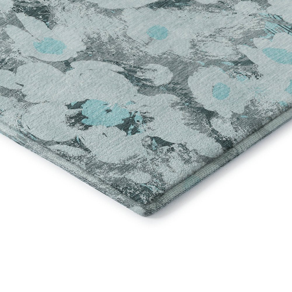 Premium Machine Washable Mayfield  Teal 8' x 10' Rug