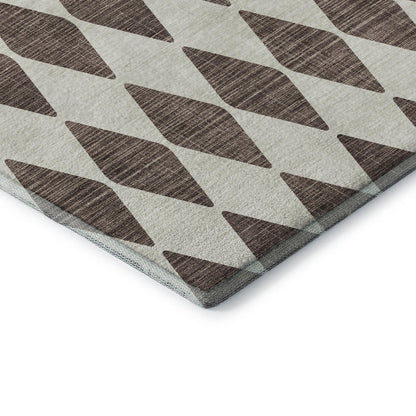 Premium Machine Washable Mayfield  Brown 8' x 10' Rug
